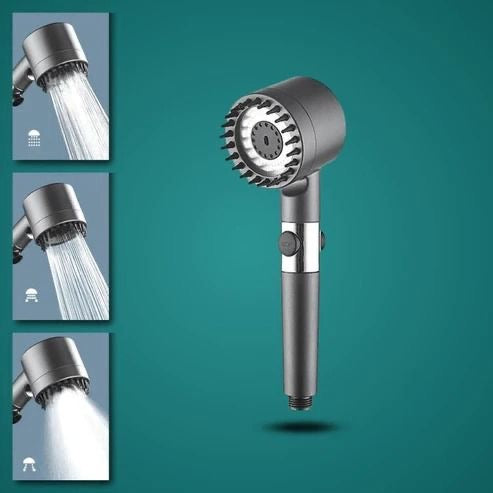 High Pressure 3-Setting Handheld filtration brush Shower head