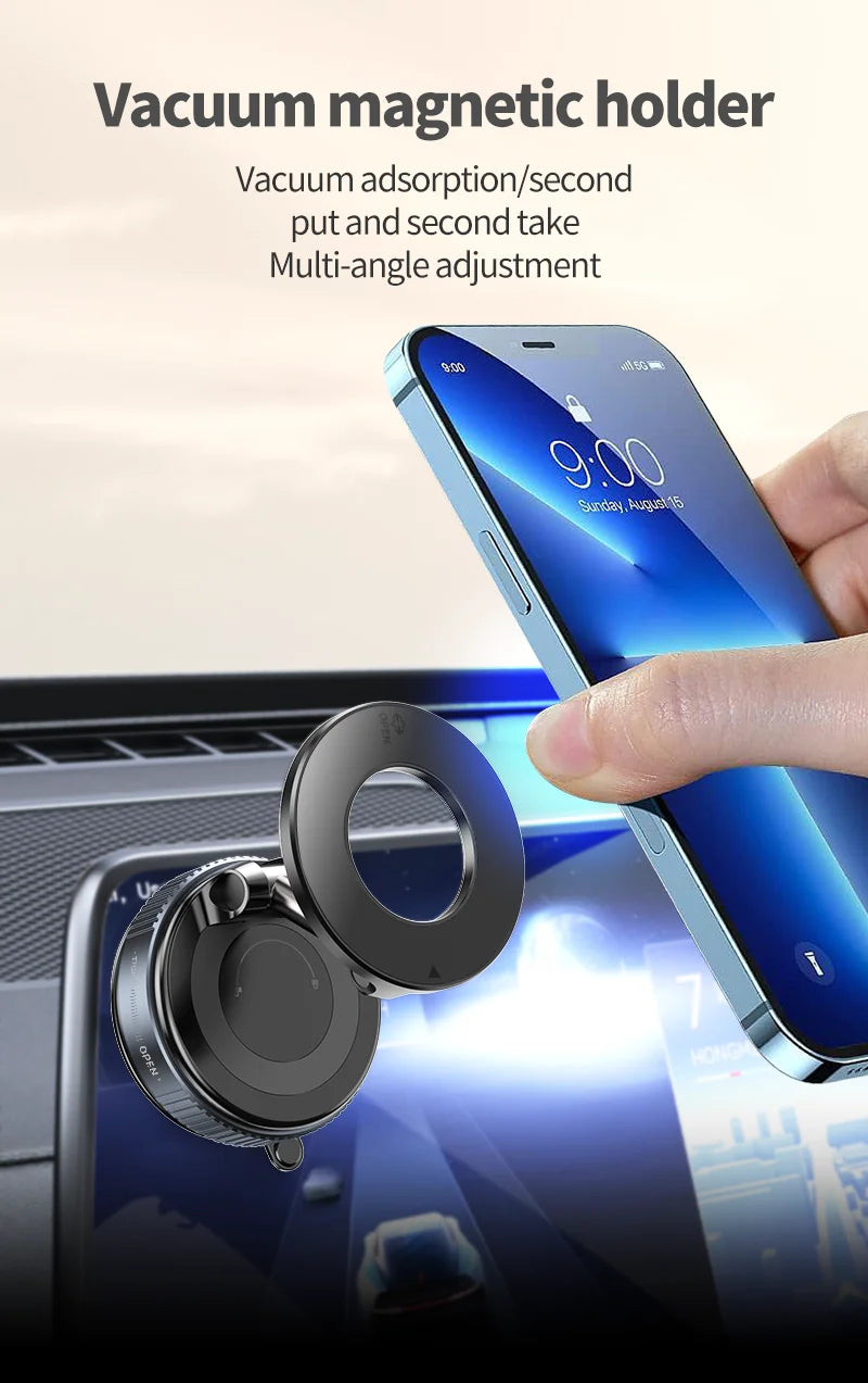 Vacuum Magnetic Suction Phone Holder