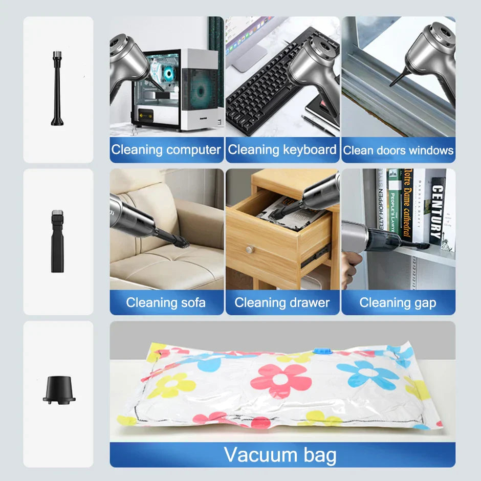 Portable Air Duster Wireless Vacuum Cleaner.