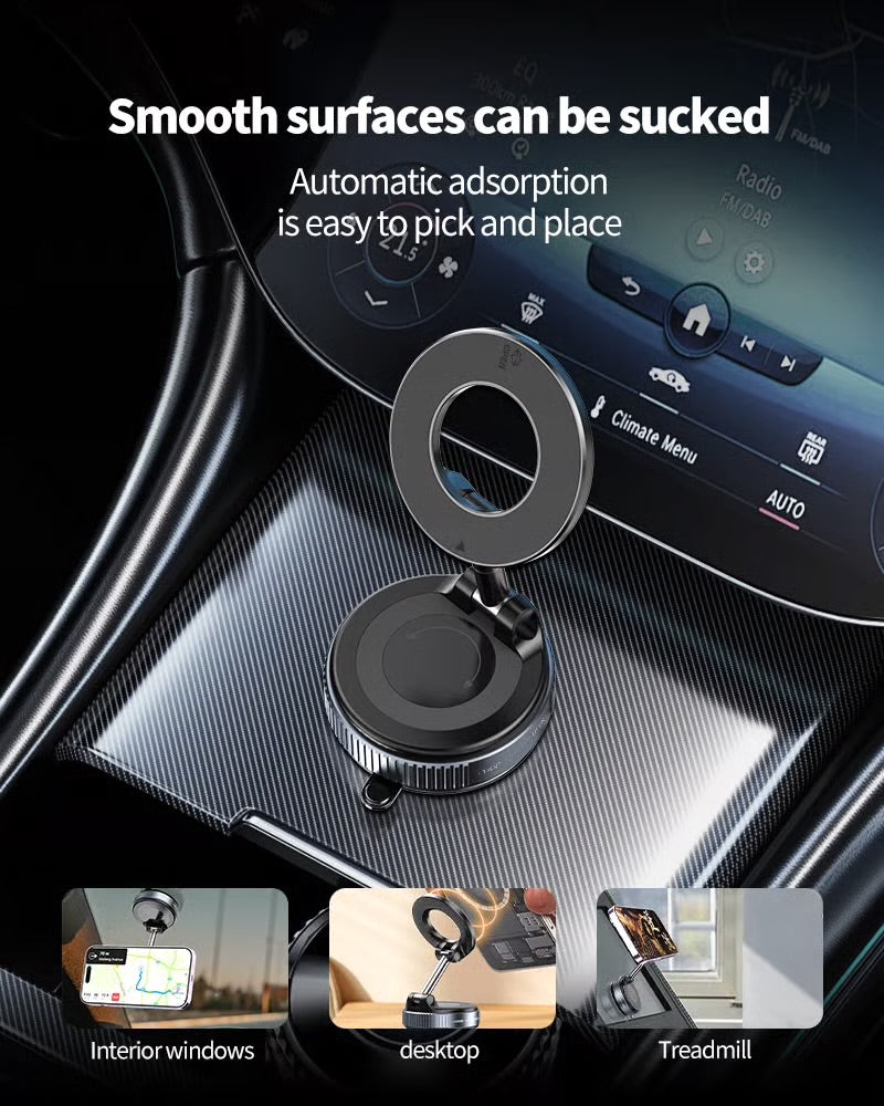 Vacuum Magnetic Suction Phone Holder