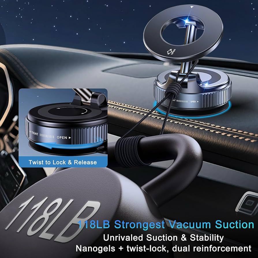 Vacuum Suction Magnetic Bracket