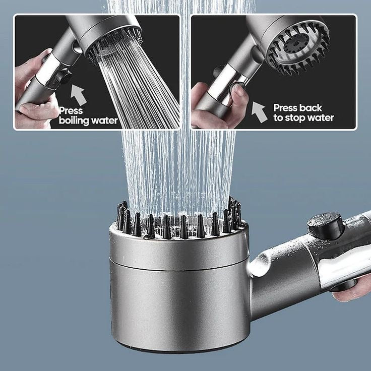 High Pressure 3-Setting Handheld filtration brush Shower head
