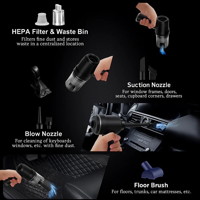 Portable Air Duster Wireless Vacuum Cleaner.
